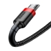 Кабель USB/micro-USB 3 м Baseus Cafule 2 А чорний з червоним