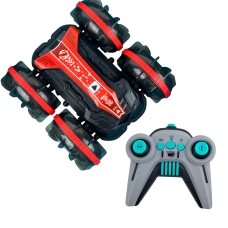 Машинка на радіокеруванні 16 см 911-736A акумулятор трюкова світлові ефекти чорний з червоним