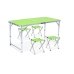 Стіл складаний для пікніка Grand Picnic 120 x 60 см 4 стільці зелений