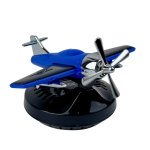 Ароматизатор для авто багаторазовий Літак Vert-12 9.5 см сонячна батарея синій з чорним