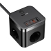 Мережевий фільтр-подовжувач 3 розетки Baseus Power Combo Cube 2хUSB/2хType C 1.5 м чорний Мережевий фільтр-подовжувач 3 розетки Baseus Power Combo Cube 2хUSB/2хType C 1.5 м чорний