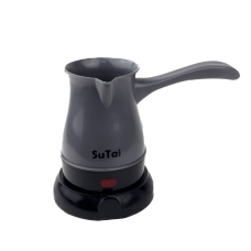 Турка-кавоварка електрична SuTai 168 600 Вт 500 мл сірий