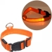 Нашийник текстильний з підсвіткою для собак L 50 см від батарейки помаранчевий