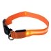 Нашийник текстильний з підсвіткою для собак L 50 см від батарейки помаранчевий