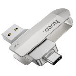 Флеш пам'ять USB 16 GB Hoco UD10 Wise Type-C+USB 3.0 сріблястий
