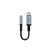 Перехідник Apple Lightning M/3.5 мм AUX F 15 см WiWU Wi-C047L Legend чорний зі сріблястим