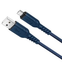 Кабель USB/micro-USB 1 м HOCO X59 2.4 А синій