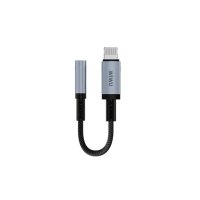 Перехідник Apple Lightning M/3.5 мм AUX F 15 см WiWU Wi-C047L Legend чорний зі сріблястим