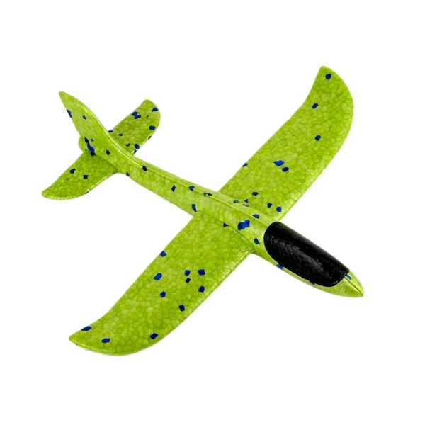 Іграшковий літак пінопласт 23 см салатовий