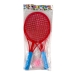 Гра Бадмінтон дитячий 605-14 пластик 36 см червоний з блакитним