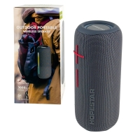 Колонка портативна Hopestar P39 Bluetooth LED сірий