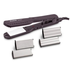 Щипці для волосся MAGIO МG-722, 25 Вт, керамічні пластини, 2 насадки гофре. new