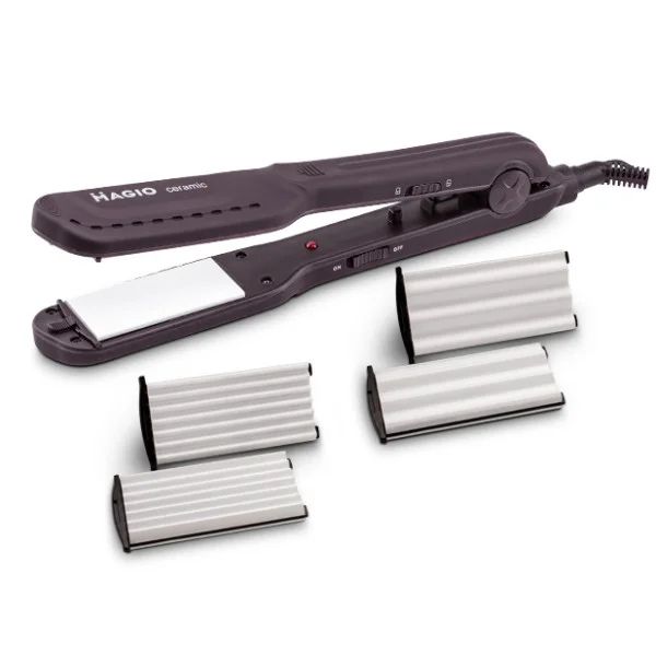 Щипці для волосся MAGIO МG-722, 25 Вт, керамічні пластини, 2 насадки гофре. new