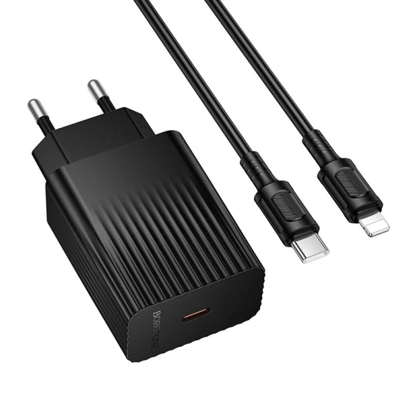 Мережевий зарядний пристрій з кабелем BOROFONE BAS75A Source single port PD30W charger set (C to iP)