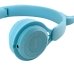 Навушники дитячі бездротові накладні MZ-08M LED MP3 Bluetooth з вушками блакитний