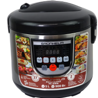 Мультиварка Grunhelm MC-108SB 900 Вт 5 л чорний зі сріблястим