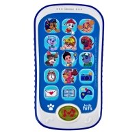 Інтерактивна іграшка телефон Kids Hits KH03-006L Щенячий патруль зі звуковими ефектами 16 см синій з білим