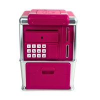 Скарбничка-сейф Банківський термінал MZL6809A 20 х 14 см електронна з кодовим замком рожевий