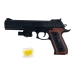 Дитячий пістолет P298+ з лазером та кулями 20 см чорний з коричневим