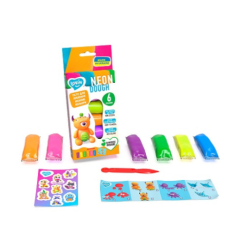 Набір для ліплення з тістом 6 кольорів Neon Assorted new