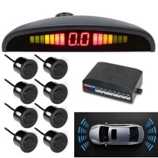 Парктронік Assistant Parking Sensor 8 датчиків LED дисплей чорний