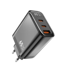 Мережевий зарядний пристрій WIWU 65W Firefly GaN Fast Charger 2C+1A Wi-G012 EU Grey new