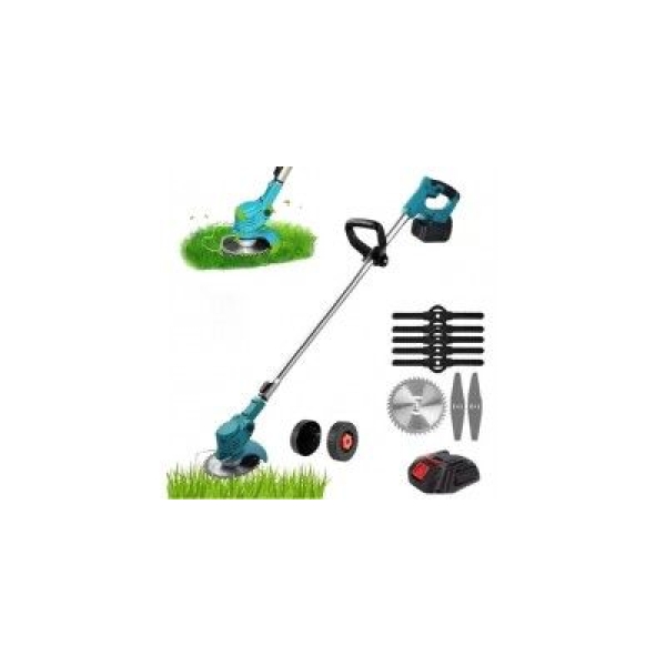Газонокосарка/тример для покосу трави (MLD-05) (2 акум. 48V, колеса) (Blue) new