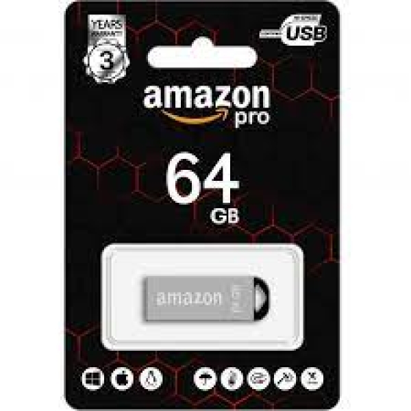 / USB Flash-накопичувач (флешка) Amazon Pro 64 Гб Mini Fit, металевий