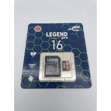 / Карта пам'яті microSDHC Legend Pro 16 Гб, Class 10, з адаптером, чорний