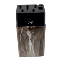 Підставка для ножів Empire ЕМ-2453 Мармур пластик 22 см чорний з сірим