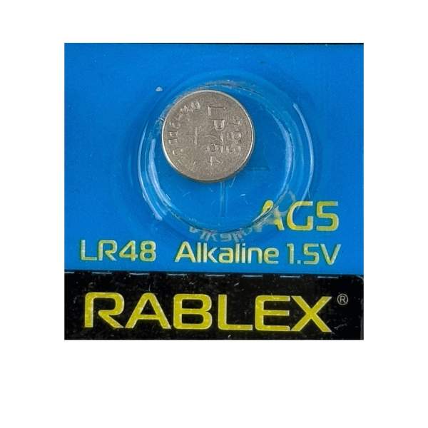 Батарейка кругла (таблетка) Rablex AG5 LR48 лужна