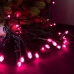 Світлодіодна гірлянда-нитка вулична чорний дріт 100 LED Euro Led ліхтарики біле мерехтіння 10 м рожевий