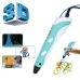3D ручка 3DPEN-3 LСD-дисплей пластик трафарети Блакитний 3D ручка 3DPEN-3 LСD-дисплей пластик трафарети Блакитний