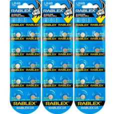 Батарейка RABLEX "таблетка" 1.5V AG5 (LR48) new