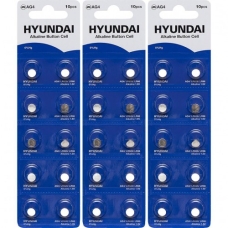 Батарейка HYUNDAI AG4 Blister 10 "таблетка" 7008004 new