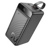Універсальна мобільна батарея 90000 mAh  Hoco J123D Element 22.5 W повербанк з дисплеєм чорний