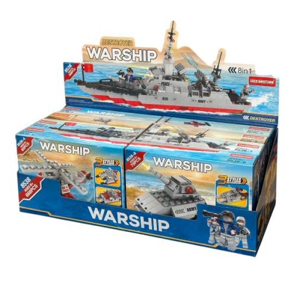 Конструктор військова техніка LELEBROTHER DESTROYER WARSHIP, 8538-128 new