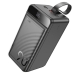 Універсальна мобільна батарея 90000 mAh  Hoco J123D Element 22.5 W повербанк з дисплеєм чорний