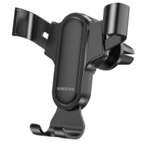 Автотримач для телефона BOROFONE BH74 Rock air outlet gravity car holder Black new