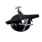 Ароматизатор для авто багаторазовий Літак Vert-12 9.5 см сонячна батарея чорний