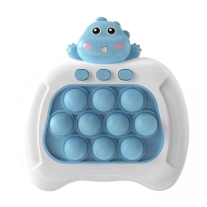 Іграшка Поп-Іт електронна приставка бегемот білий з блакитним