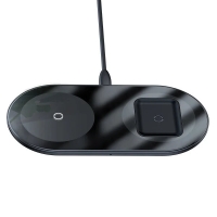 Зарядний пристрій бездротовий 2в1 Baseus Simple 18 W 2 А чорний