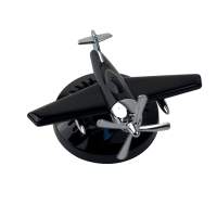 Ароматизатор для авто багаторазовий Літак Vert-12 9.5 см сонячна батарея чорний