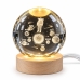 Нічний LED Crystal Ball USB Космос 8 см прозорий Нічний LED Crystal Ball USB Космос 8 см прозорий