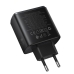 Зарядний блок живлення 2xType-C+USB HOCO C160A Upgrade 65 W 5 V 3 A чорний