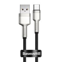 Кабель Baseus Cafule Series Metal Data Cable USB to Type-C 66W 0.25m Black new