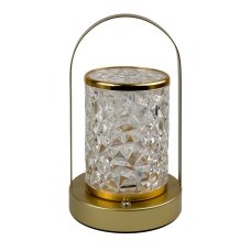 Нічник LED D15 з акумулятором USB 21 х 12 см золотистий