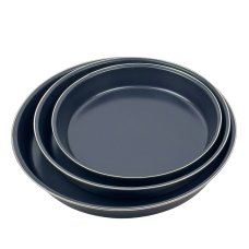 Набір форм для випікання 3 шт Empire 9841 Ред антипригарне покриття кругла чорний