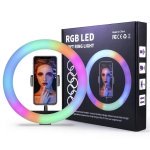 Кільцева лампа 30 см 3D-30 USB LED RGB з тримачем