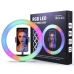 Кільцева лампа 30 см 3D-30 USB LED RGB з тримачем Кільцева лампа 30 см 3D-30 USB LED RGB з тримачем